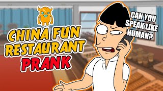 China Fun Asian Restaurant Prank Call  OwnagePranks [upl. by Emmer112]