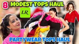 AFFORDABLE MODEST “TOPS” HAUL 😍 8 TOPS Under Rs 499 Ft LIMEROAD  Neha Singh [upl. by Rois646]