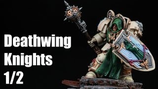 How to paint Deathwing Knights Dark Angels Warhammer 40k Airbrush Tutorial 12 [upl. by Anoek]