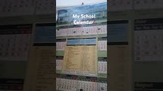 My 🏫 School Calendar short vidio [upl. by Ahseka656]