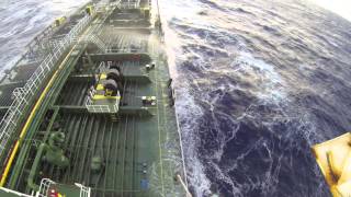 Cruise Ship in Bay of Biscay with VERY BAD weather [upl. by Judie621]