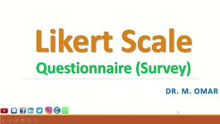 Likert scale for questionnaire and survey [upl. by Kosey]