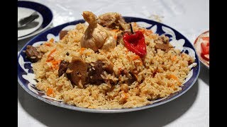 Real Uzbek Plov Made by Master Plov maker [upl. by Wolgast]