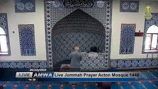 Live Jummah Prayer Acton Mosque 1446 [upl. by Landmeier347]