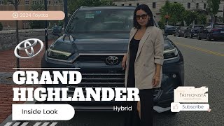 2024 Toyota Grand Highlander Platinum Hybrid  Inside Look [upl. by Zzahc439]