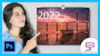 📆 Cómo hacer CALENDARIO en PHOTOSHOP  Calendario Anual [upl. by Anina]