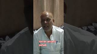 zarrar ansari sahab sher Nawab ansari india viral [upl. by Sonaj867]