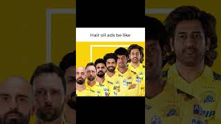 CSK Hair Oil Ads 🤣🤣 shorts viral [upl. by Johnette118]