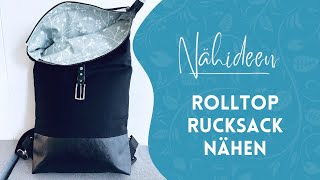 Rolltop Rucksack selber nähen [upl. by Dewhurst696]