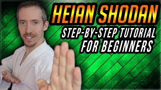 Shotokan Kata  Heian Shodan StepByStep [upl. by Chiquita]