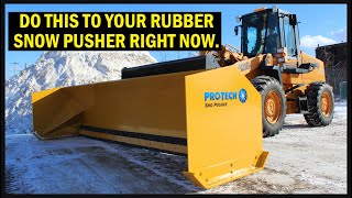 How to Set the Rubber Cutting Edge on Your Snow Pusher  ProTech Rubber Edge Sno Pusher [upl. by Koehler]