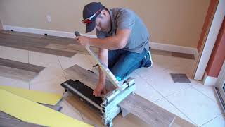 Angle  Angle Unilin Installation System  Rigid Vinyl Plank  Professional Installation Video [upl. by Alliuqet]