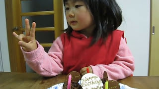 3歳の誕生日ケーキ Three years old birthday cake 70 Ayame 3 [upl. by Razec]