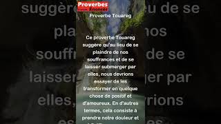 Fais de ta plainte un chant damour pour ne plus savoir que tu souffres Proverbe Touareg shorts [upl. by Faden]