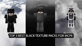 Top 3 Best Black Texture Packs For Mcpe [upl. by Netfa882]