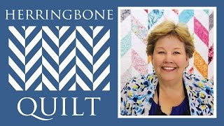 Make a Herringbone Quilt with Jenny Doan of Missouri Star Video Tutorial [upl. by Adyht499]