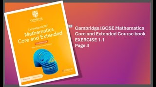 Part 2 Cambridge IGCSE Mathematics Core and Extended Course book Exercise 11 Page 4 [upl. by Airal]