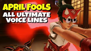 Overwatch 2 April Fools 2024 ALL Ultimate Voice Lines Ally Enemy and Player [upl. by Elvie]