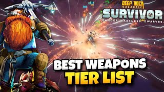 Best Weapons Tier List Hazard 5 Approved  Deep Rock Galactic Survivor Live Gameplay [upl. by Ahsier]