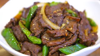 The Best Chinese Beef Stir Fry Recipe Onion and Pepper Steak [upl. by Ennaillij]