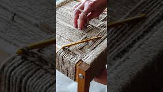 IKEA LATT chair makeover weaving [upl. by Alimak]