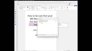 How to be sure that your MS Word document has been completely anonymized Win 365 Version [upl. by Gretchen]