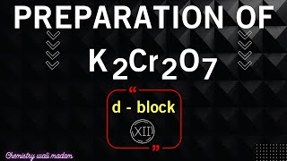 How will you prepare potassium dichromate from iron chromite ore  class 12 [upl. by Ahsanat43]