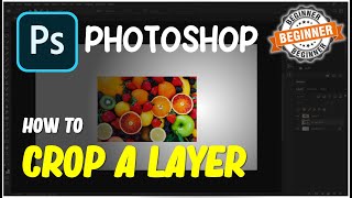 Photoshop How To Crop A Layer [upl. by Aicemak]