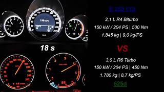 BMW 525d vs E250 CDI [upl. by Perry]