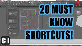 20 Must know AutoCAD Shortcuts amp Commands AutoCAD Tips amp Tricks [upl. by Dorion]