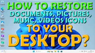 How To Bring Back Folders on Your Desktop in Windows 10 or 11 [upl. by Arihat]