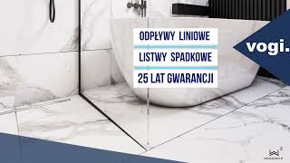 Zobacz odpływy liniowe i listwy spadkowe VOGI [upl. by Lehsreh]