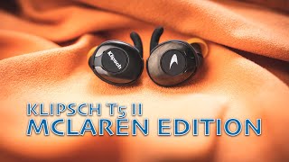 Klipsch T5 II True Wireless Sport McLaren Edition Earbuds Review [upl. by Ahsienar417]