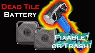 4K Tile Sport Pro Can I DIY Fix  Replace the Dead Battery Or Throwaway Trash [upl. by Katt]