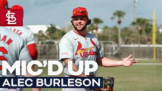 Micd Up Alec Burleson  Spring Training 2024  St Louis Cardinals [upl. by Pickar]