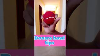 How to bowl doosra in tennis ball shorts shortfeed bowling cricketshorts spinbowling [upl. by Novyert99]