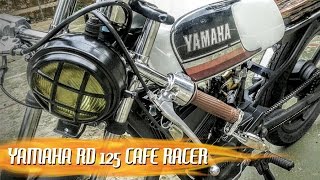 Yamaha RD 125 Café Racer  quotGabrielaquot [upl. by Louella]