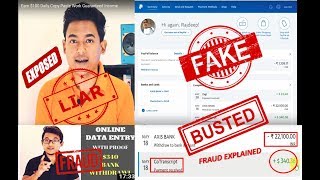 Debroy Technical LIES EXPOSED Fake Payment proof  Copy paste  Data entry  EXPLAINED [upl. by Ihcas]