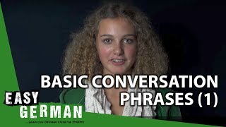 Easy German  Basic Conversation Phrases 1 [upl. by Oni]