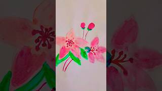 Flower with acrylic paint colourtutorial trending flowerart tanviflowerartideas [upl. by Wadsworth681]