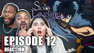 Solo Leveling Episode 12 Reaction  First Time Watching [upl. by Ahsinrats]