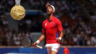 Novak Djokovic wins gold in Mens Tennis Singles 🥇  Paris 2024 Highlights [upl. by Montano]