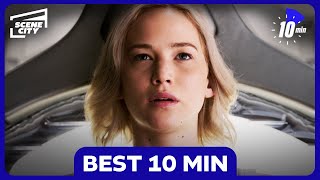 The BEST 10 Minutes  Passengers Jennifer Lawrence Chris Pratt Michael Sheen [upl. by Philbin]