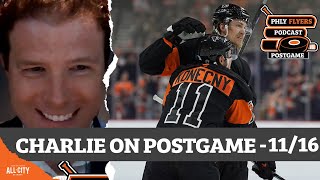 Charlie O’Connor joins the PHLY Flyers Postgame Show 1116  PHLY Flyers Podcast [upl. by Gustafsson]