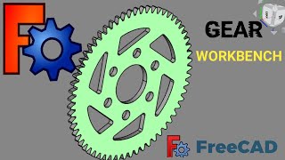 FreeCAD GEAR WORKBENCH SPROCKET [upl. by Urbani]