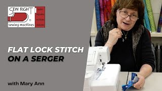 How to Use the Flatlock Stitch on a Jetair and Standard Serger [upl. by Patricia456]