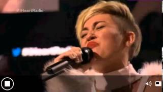 Miley Cyrus Wrecking Ball Live iHeart Radio Music Festival [upl. by Sonni]