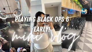 I PLAYED BLACK OPS 6 EARLY Mini Vlog [upl. by Hsirt]