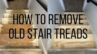 How To Remove Stair Treads  DIY [upl. by Massarelli]