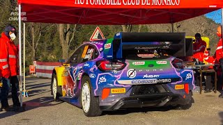 WRC Rallye MonteCarlo 2022 Start Pure Sound Rally1 Hybrid [upl. by Thurmond]